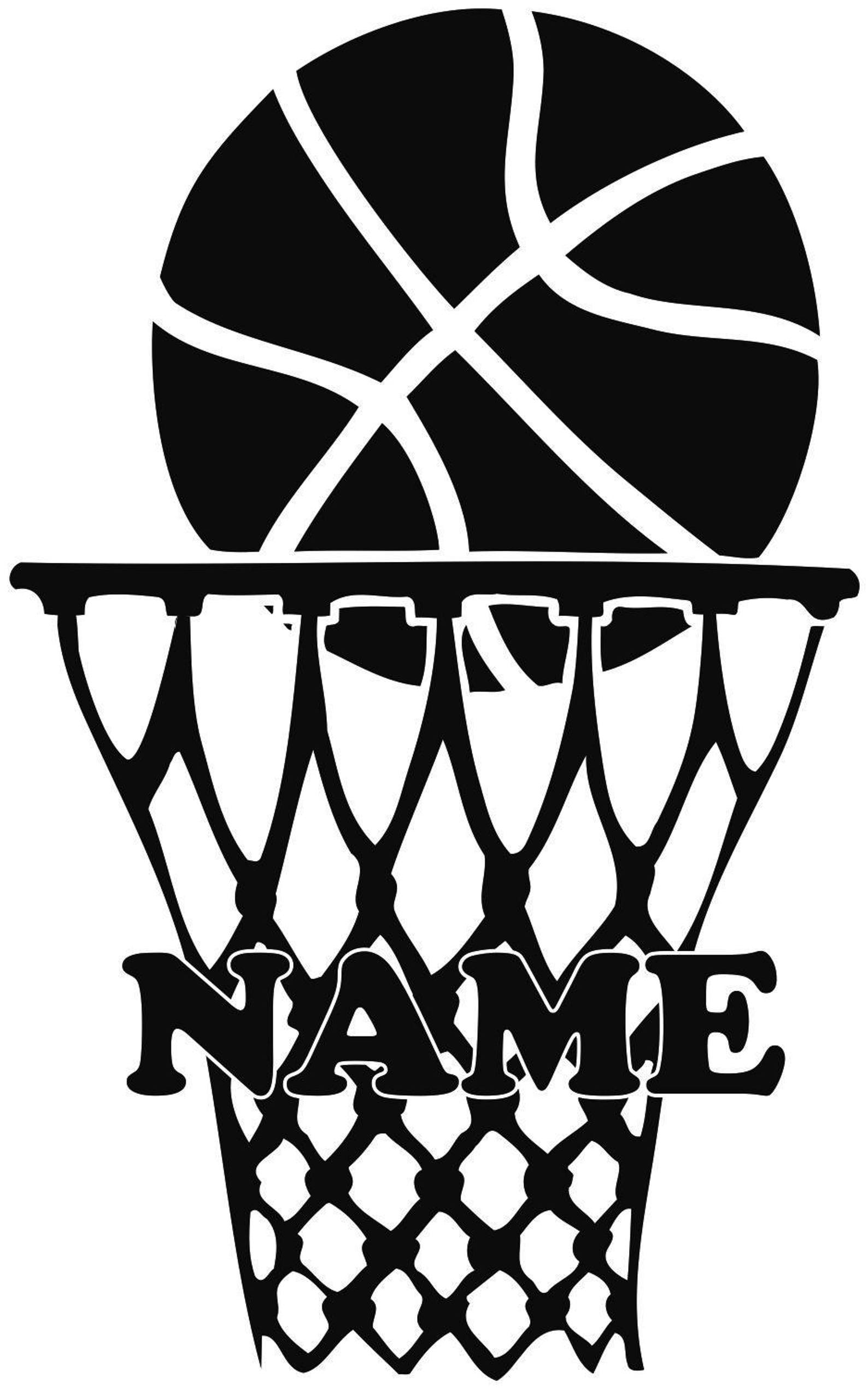 Basketball Net Vinyl Decal Vinyl Decal Car Decal Laptop Etsy