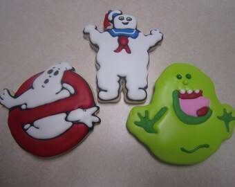 1 Dozen Ghostbusters Fan Art Hand Decorated Cookies