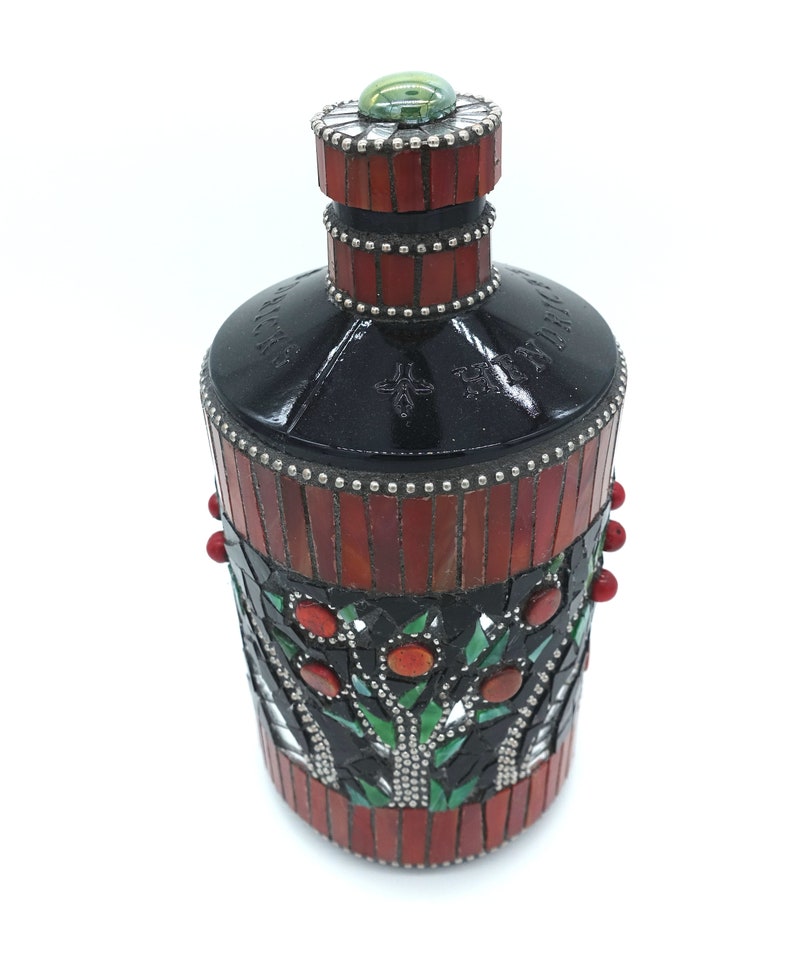 Christmas All Year Round Handmade Mosaic Art Bottle Etsy