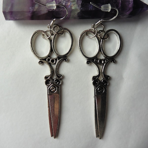 Victorian Scissors Earrings, Gothic, Steampunk, Sewing, Wedding, Tea Party, Edward, Scissorhands, Shabby, Retro, Alice, Wonderland, Burton