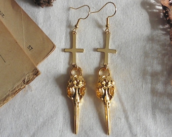 Rook and crow earrings discount