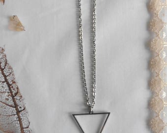 Collar Oculto, Símbolo del Elemento Agua, Triángulo de Acero, Esotérico, Sirena, Magia, Alquimia, Wicca, Gótico, Bruja, Pagano, Brujería