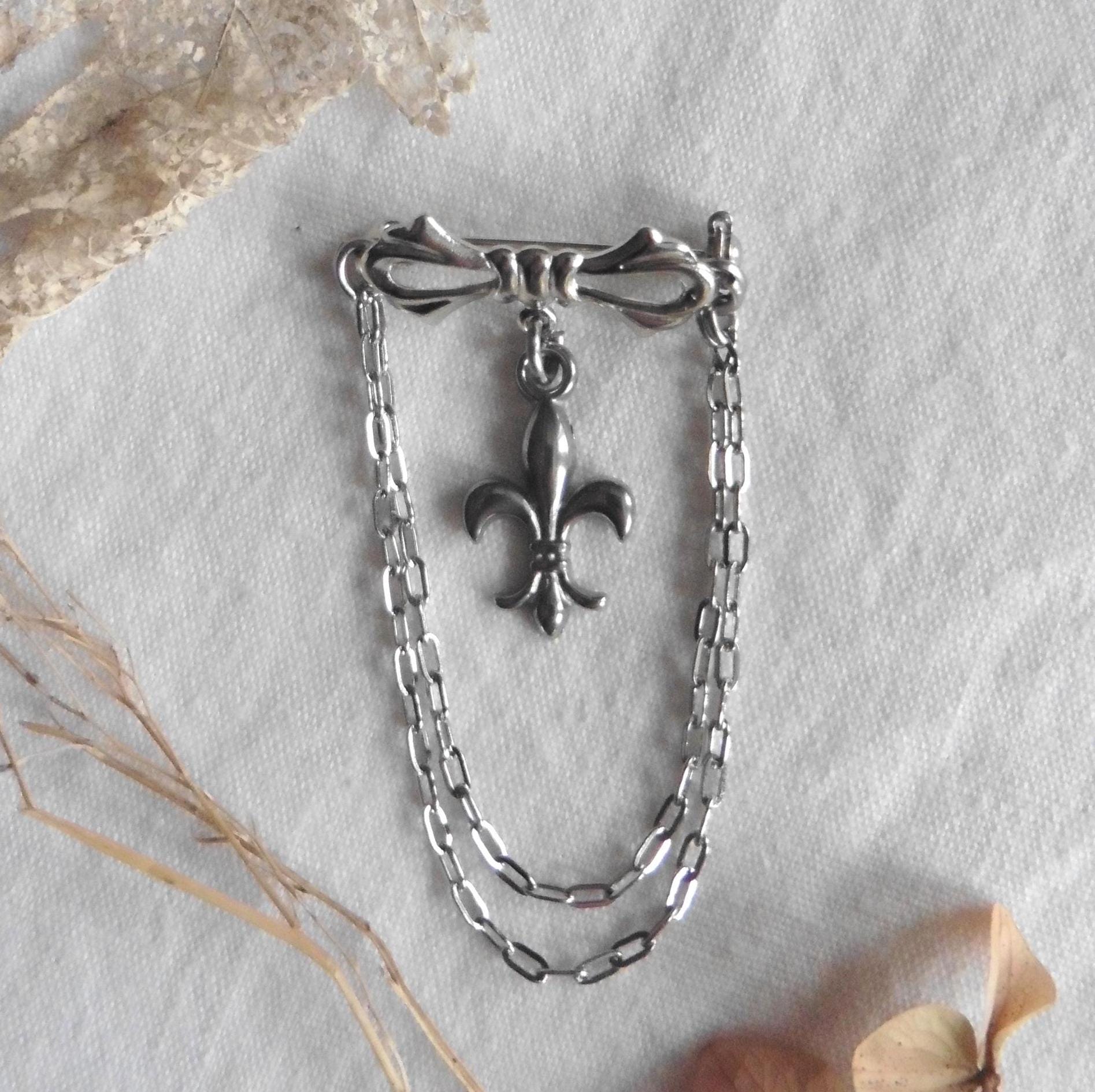 Pendentif Hermine En Argent 925 - Collier Style Bretagne - Neuf Avec Étiquettes