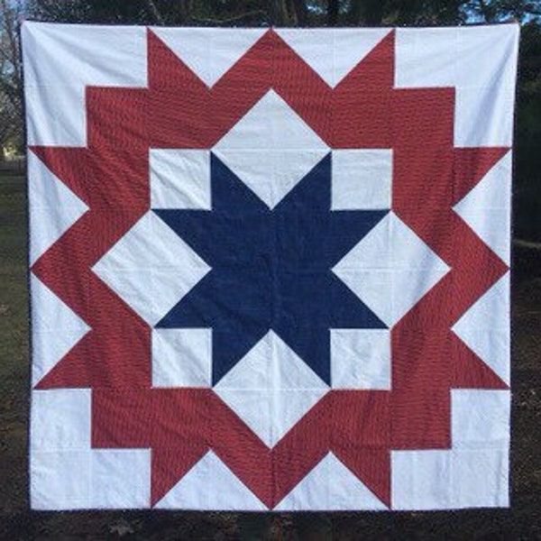 Carpenter Star Quilt Pattern Etsy