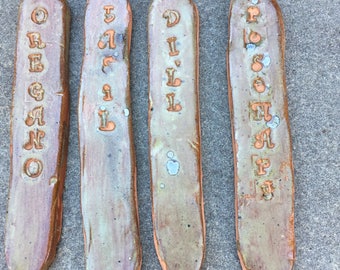 Small Ceramic Herb Markers