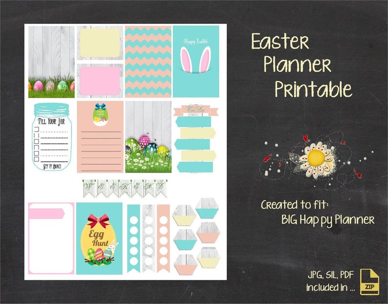 Happy Planner Printable Stickers MAMBI Big Happy Planners Etsy