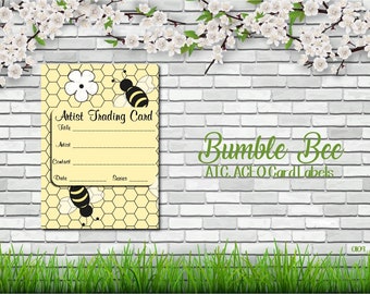 Artist Trading Card Label [Bumble Bee]