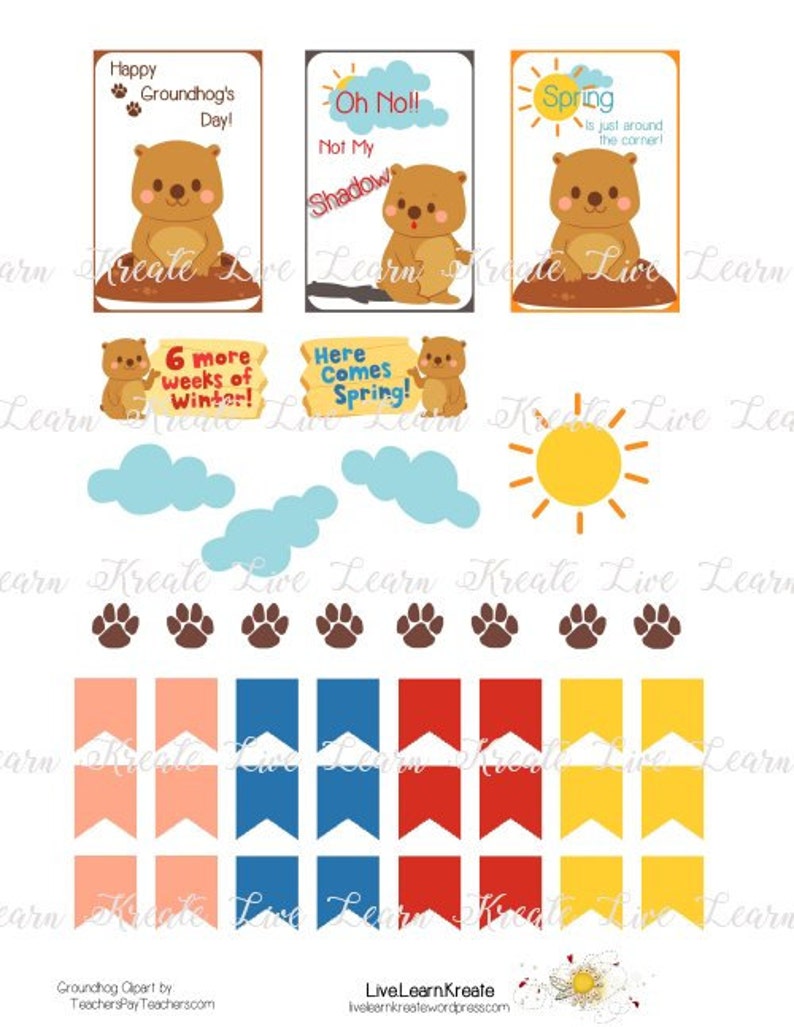 Groundhog's Day - Planner Printables - Etsy