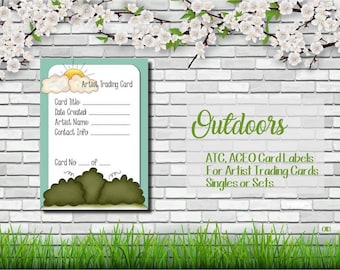 Artist Trading Card Label [Outdoors]