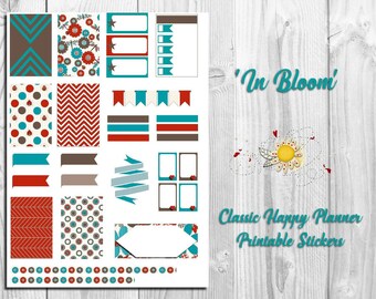 Classic Happy Planner Printable Inserts - In Bloom