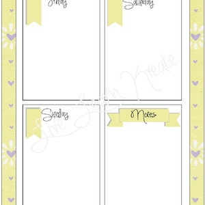 Happy Planner, Planner Printable, MAMBI, Classic Weekly Printable, Quad ...