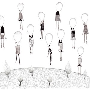 The chewing gum kids A4 signed limited edition art print