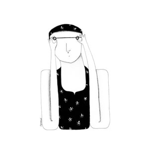 Swimmer, A4 signed limited edition art print