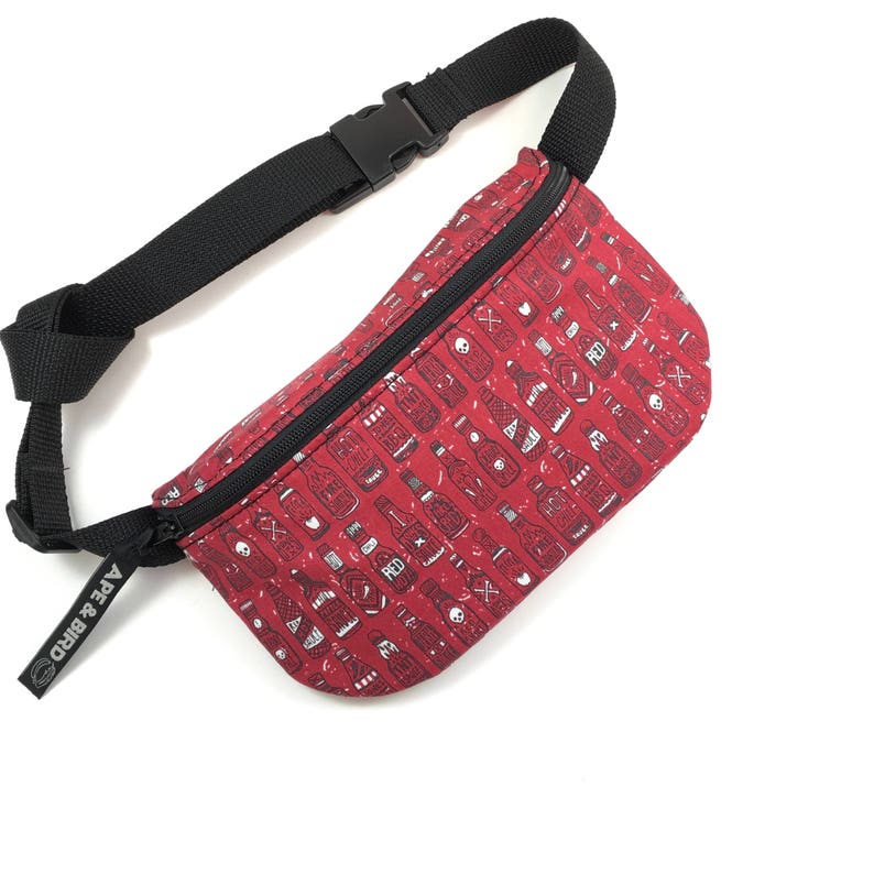 Hot sauce Fanny Pack Handmade festival bum bag hip bag purse gym bag Belt bag Utility belt Vegan Cute fanny pack fanny pack Hip Belt bag