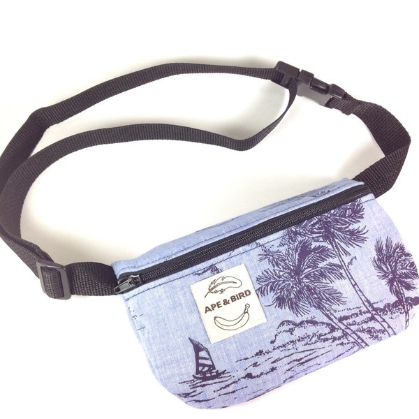 FANNY PACK. Marsupio. Tessuto Fanny Pack. Quello minimalista di un gentile Vegan Fanny Pack. Marsupio di cotone. Fatto e pronto per la spedizione