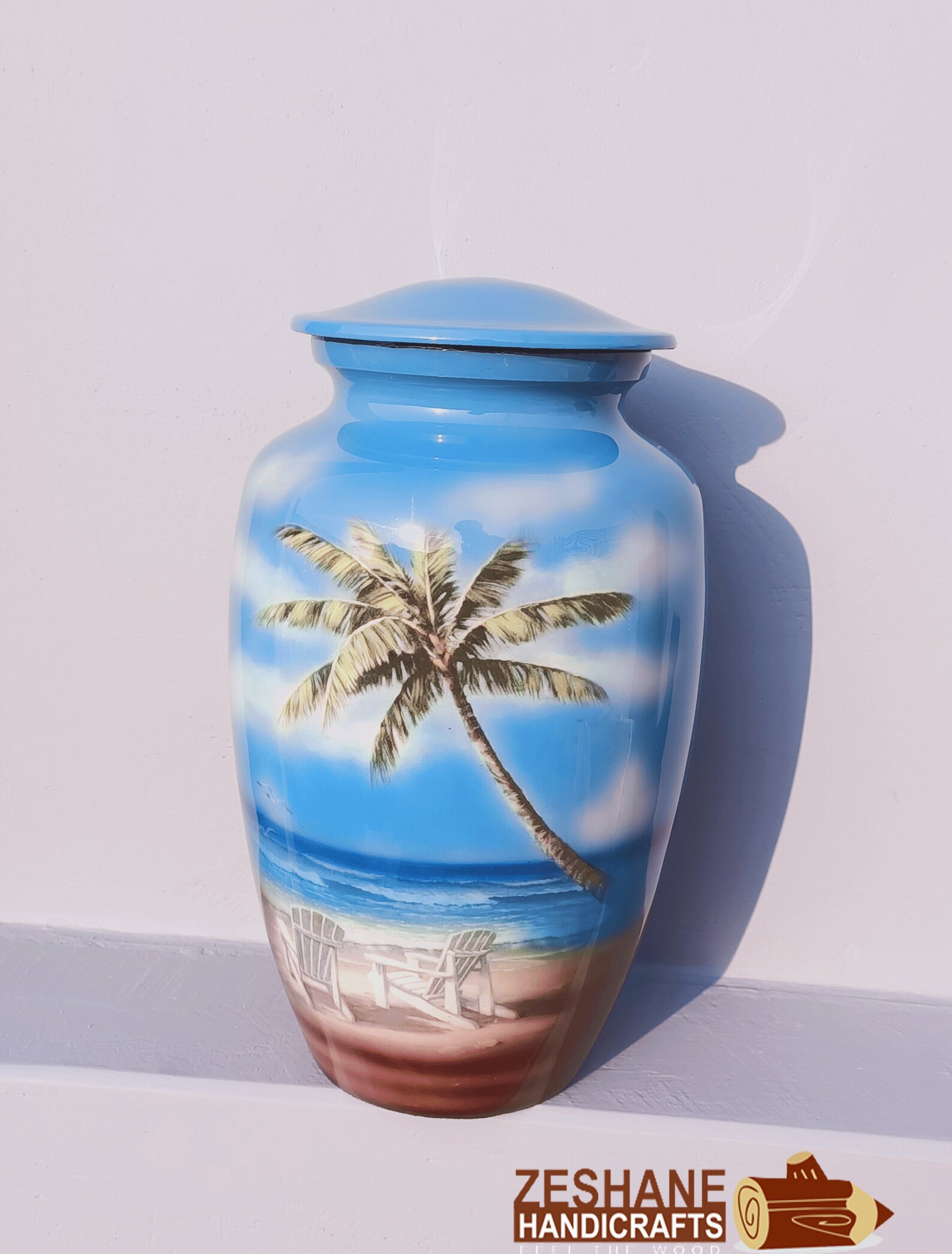 Adult Urn Love Beach Blue Cremation Urn for Human Ashes Etsy