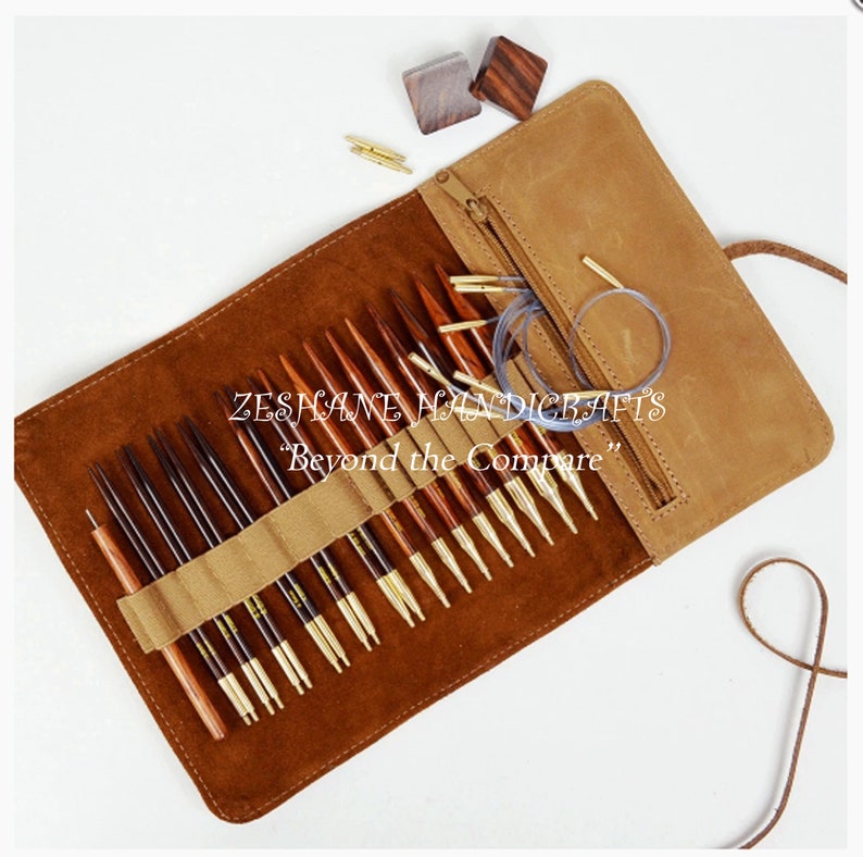 Interchangeable Knitting Needle Set in Rosewood Etsy