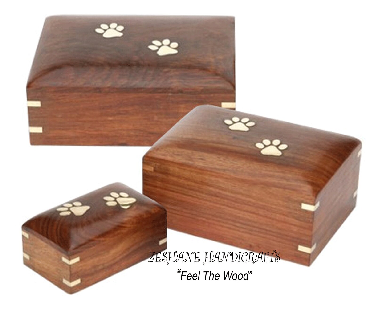 Rosewood Pet Urn Peaceful Pet Memorial Keepsake Urn Cremation Etsy