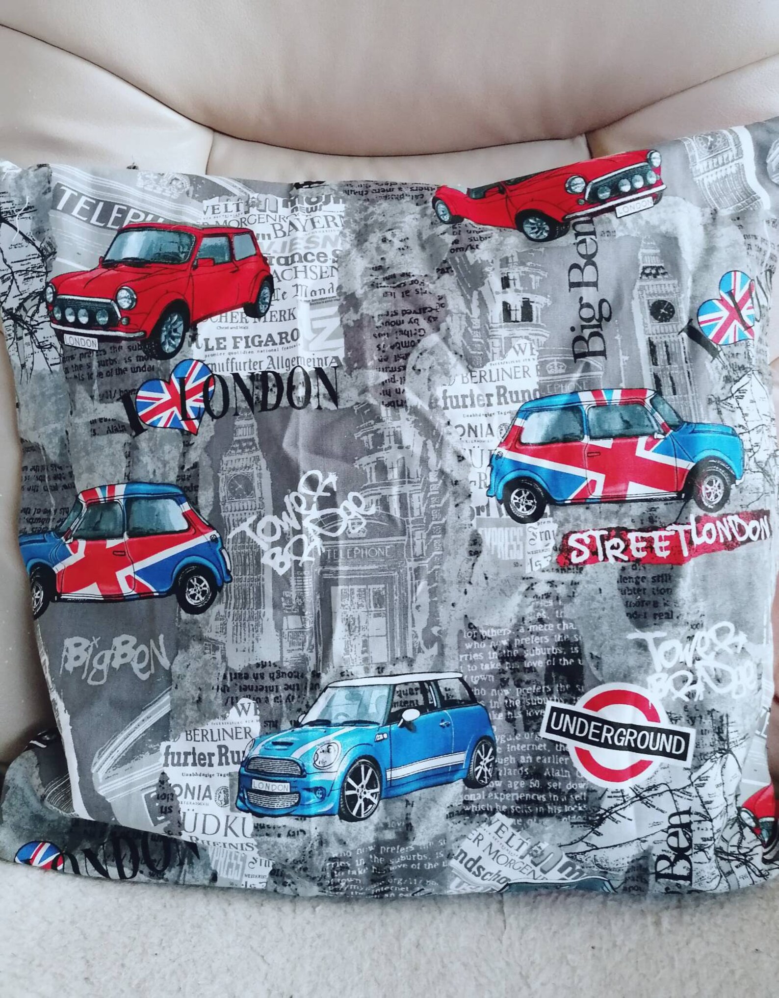 London Themed Cushions. With New MINI and Classic Minis. 45 Etsy