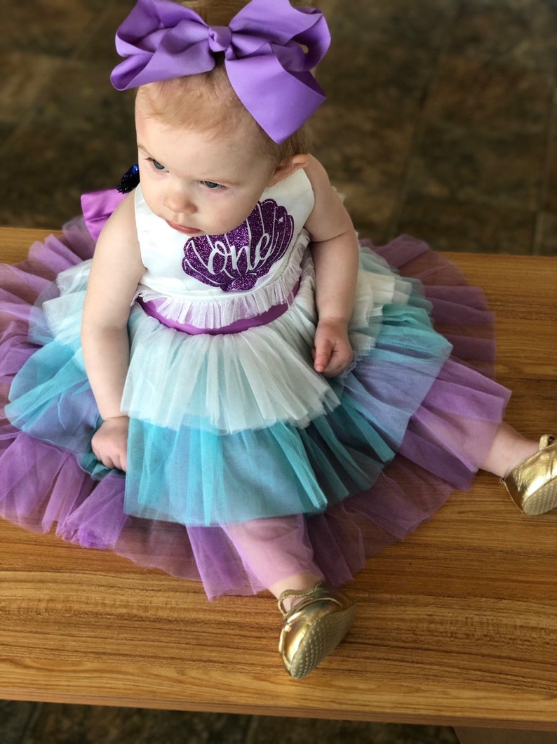 mermaid one year old birthday outfit