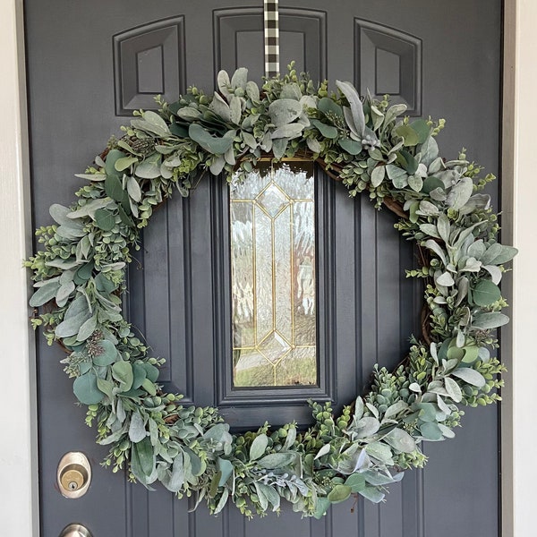 Silver Dollar Wreath Etsy
