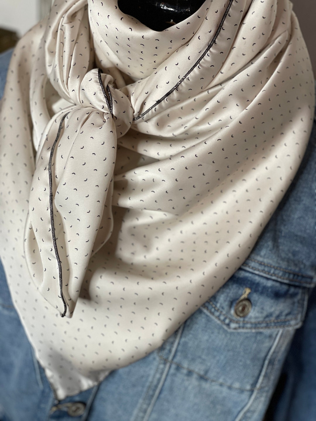 White With Black Swoosh Wild Rag | Wild Rag | Ranch Life | Cowboy Life ...
