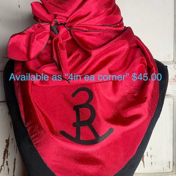 Custom Wild Rag | Customized Wild Rag | Ranch Brand | Cattle Brand Gift | Brand | Custom Brand on Wild Rag | Family Brand | Branded gift