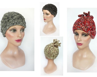 Women's hat, minimalist wool winter hat, dreadlocks hat