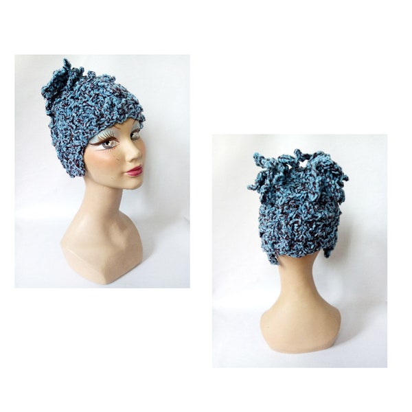 Bonnet femme fantaisie rasta laine