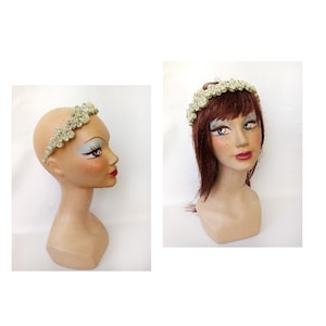 Hoofdband hoofdband bruiloft bruid vintage groene hoed ceremonie
