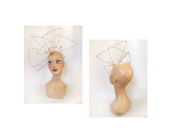 Large avant-garde wedding hat