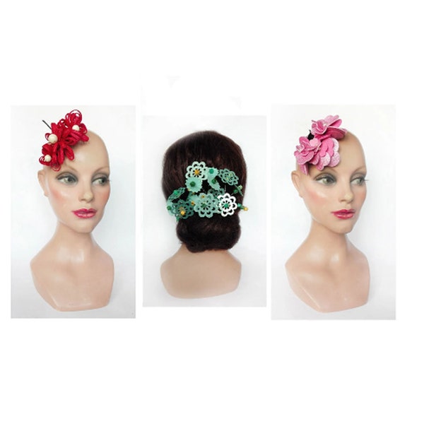 Pince cheveux mariage barrette mariée petit chapeau