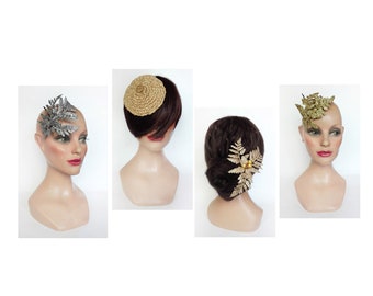 Bibi bijoux cheveux gala petit chapeau femme