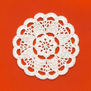 Wedding lace coaster, handmade crochet doily, home decor