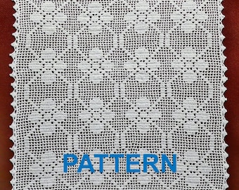 Vintage crochet pattern square crocheted doilies
