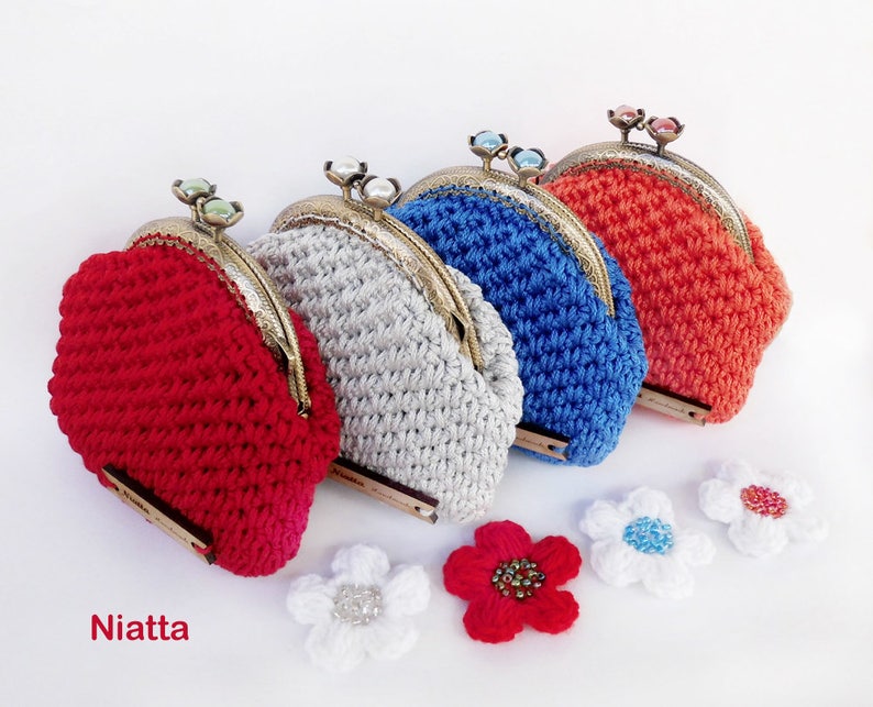 Crochet Change Purse, Coin Pouch, Frame Bag Etsy