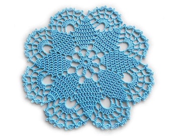 Crochet doily pattern, lace jar covers, fabric yarn rug