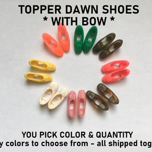 Topper Dawn Doll - Shoes WITH BOW - You Pick Color & Quantity (all pairs shipped together)