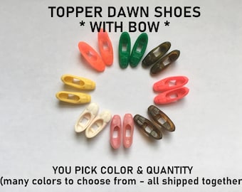 Topper Dawn Doll - Shoes WITH BOW - You Pick Color & Quantity (all pairs shipped together)