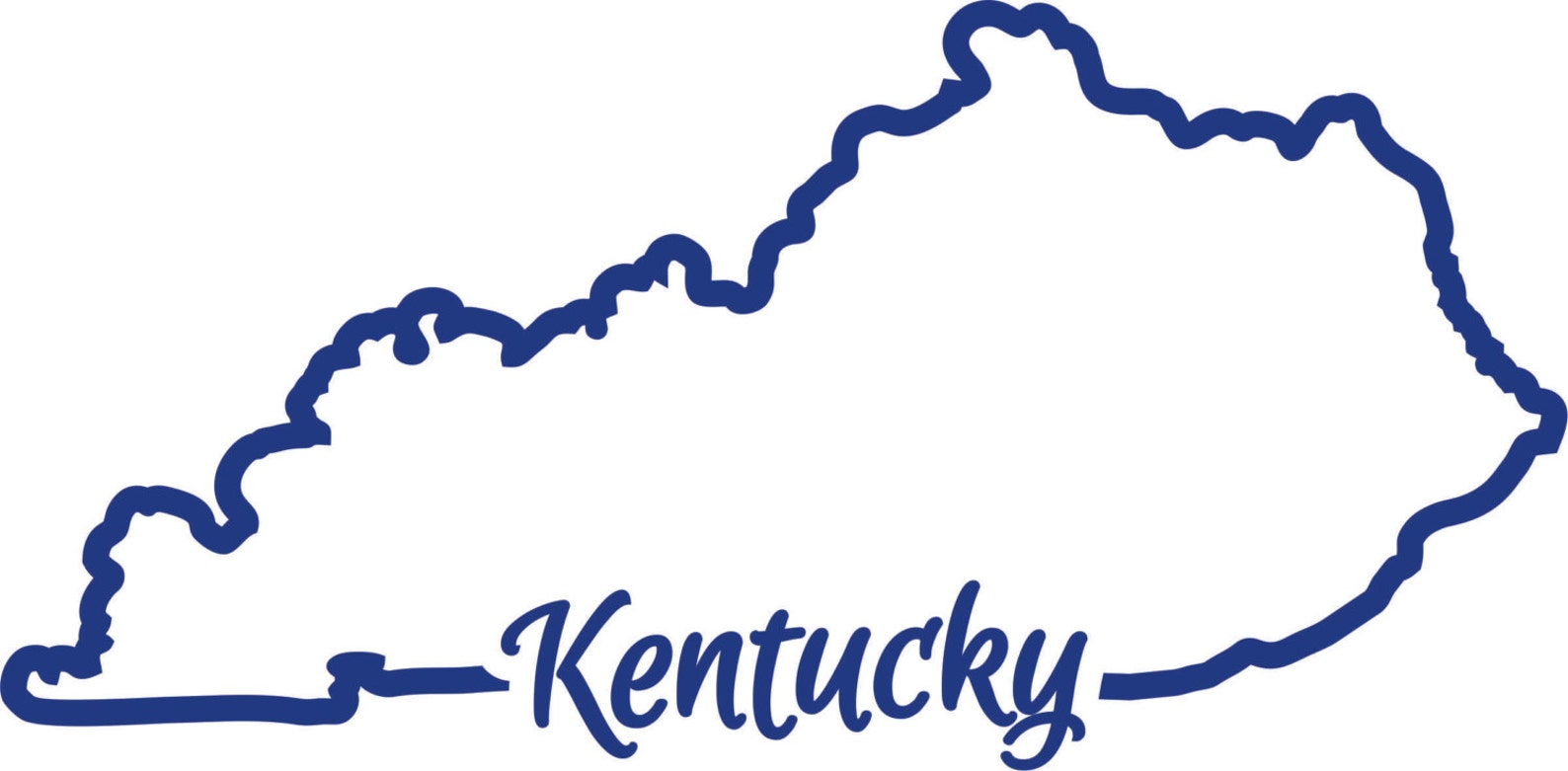 KY Kentucky state outline SVG cutting file vector instant | Etsy
