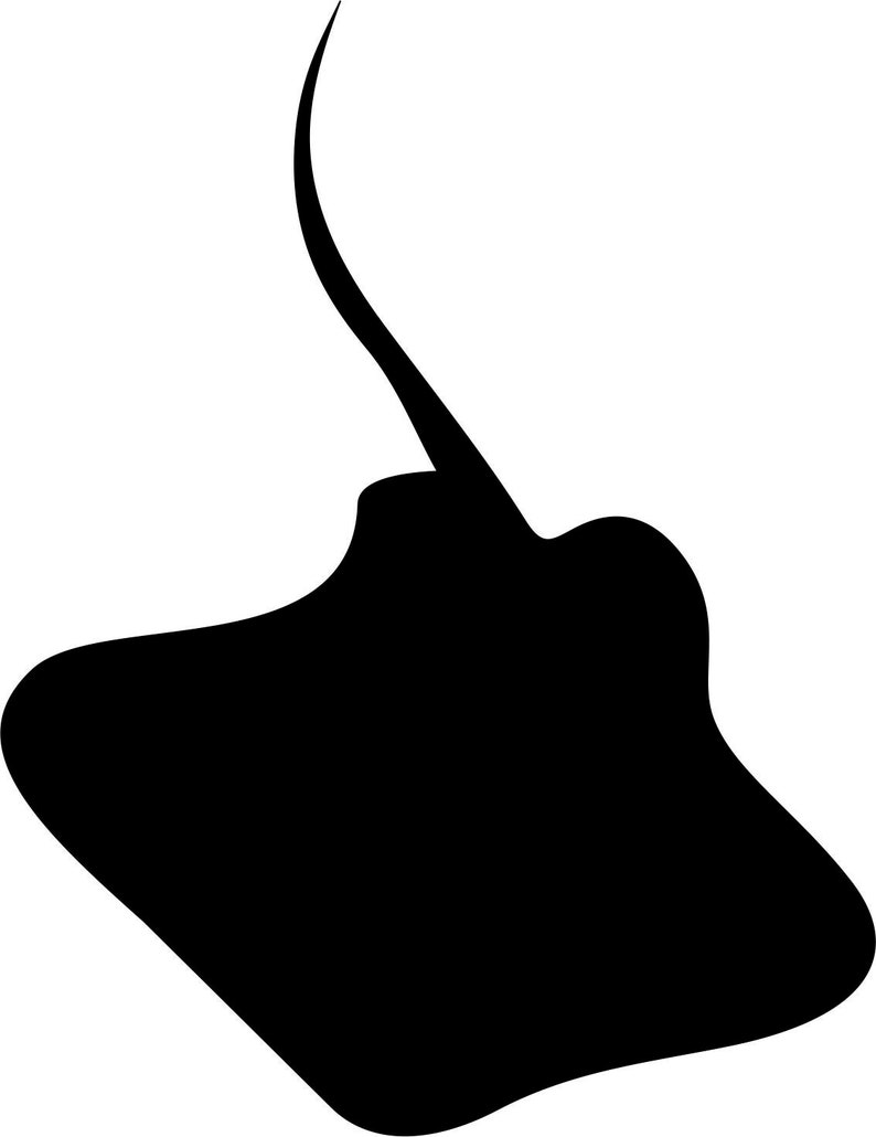 sting ray silhouette monogram frame SVG instant digital download cutting file for tshirt making decals epoxy cups glitter cups