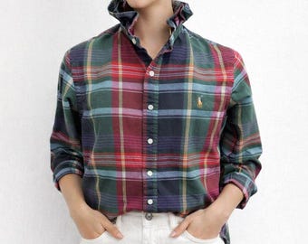 RE-LOVED Men’s Ruffled Collar Button‑Up - Small
