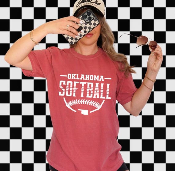 Oklahoma Softball OKC T-shirt. Choose Bella Canvas or Comfort Colors T-shirt