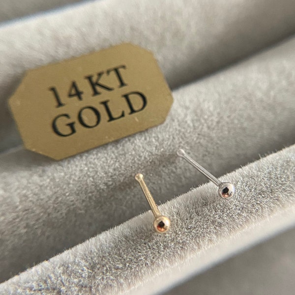 Nose Stud Ball End Etsy