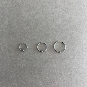 Silver Triangle Ear Piercing, Ear Hoop Piercing,Cartilage Earring,Helix Auricle Lobe-Surgical Steel
