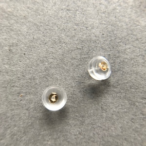 14K Solid Gold Replacement Backs, Silicon or Butterfly Backs - 14K Solid Gold