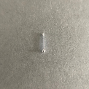 Silber 1,5 mm Kugel Nasenstecker - Sterling Silber