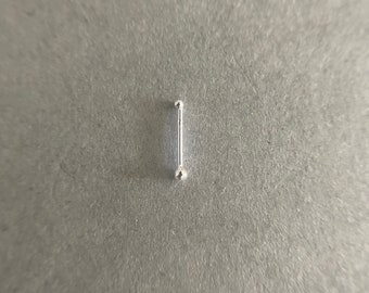 Silver 1.5mm Ball Nose Studs - Sterling Silver