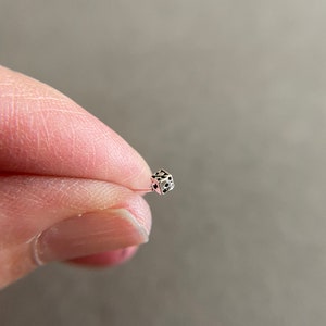 Silver Dice Nose Studs - Sterling Silver