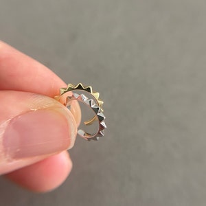 Sterling Silver Spike Ear Cuff, No Pierce Ear Cuff - Sterling Silver